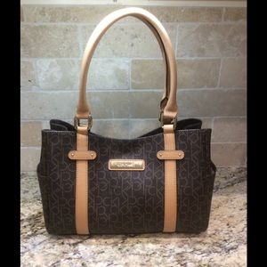 Calvin Klein Monogram Satchel NEW, NEVER USED